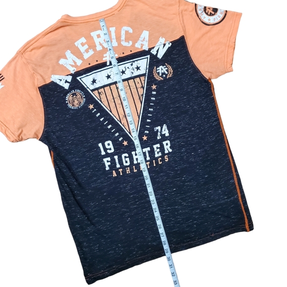 AMERICAN FIGHTER Shirt Training UFC MMA Gym Workout Activewear - Picture 8 of 8